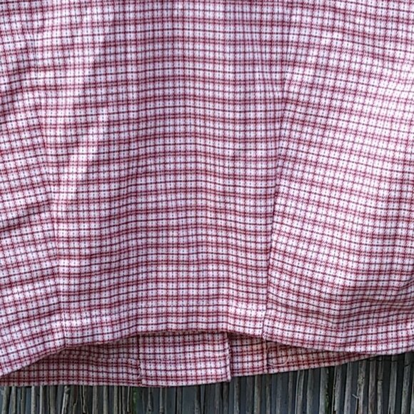 Brandy Melville / John Galt Vivian Red White Plaid Soft Button Down Crop Top - Picture 13 of 13